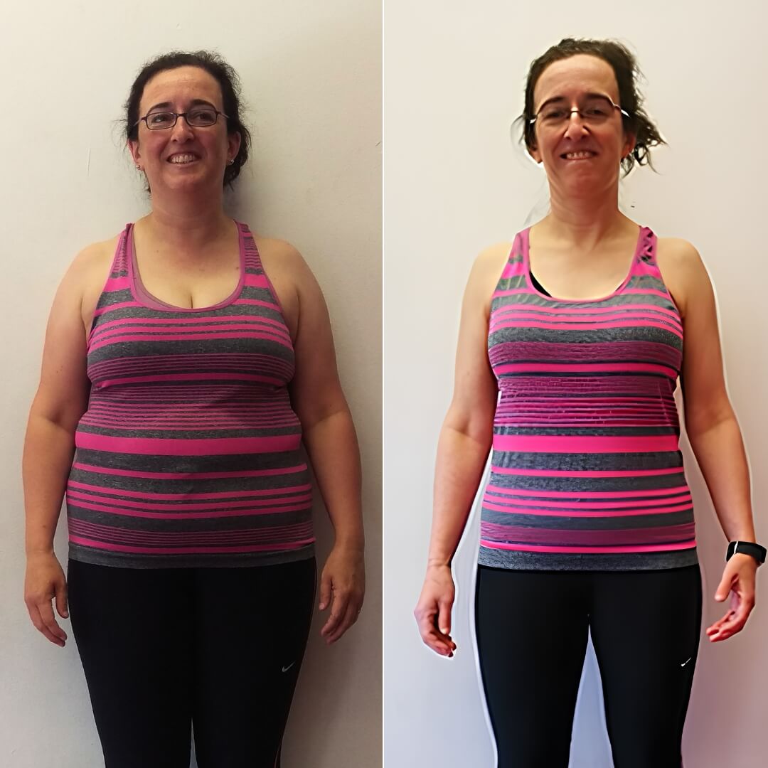 Nicola's progress photographs
