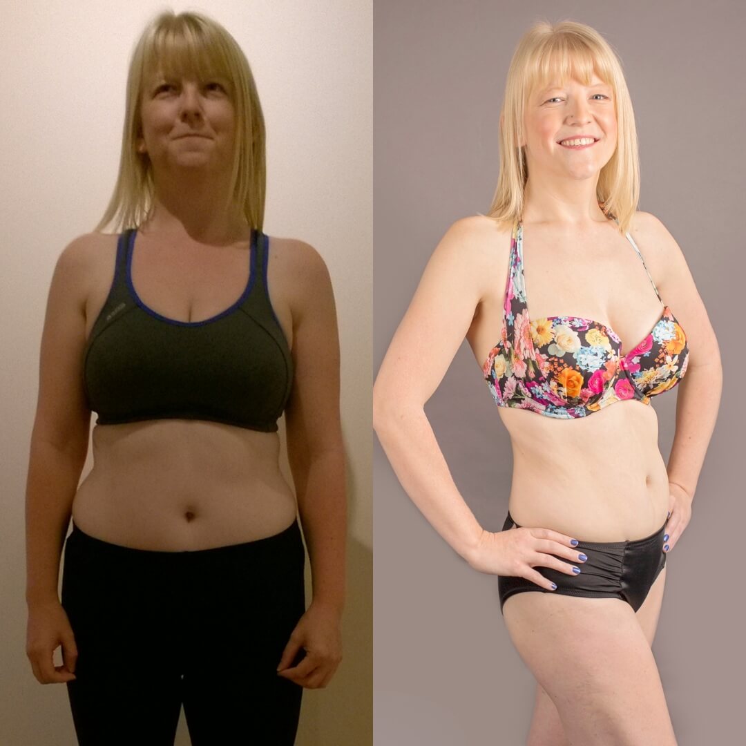 Sarah's progress photographs