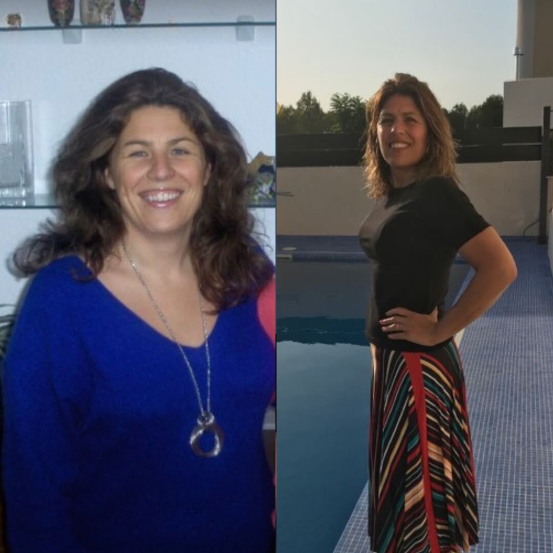 Sue's progress photographs