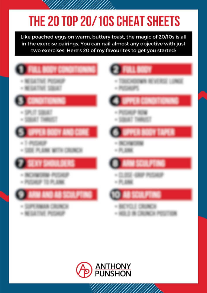 Preview of the 20 ready-made 4-Minute Figure Fixes cheat sheets