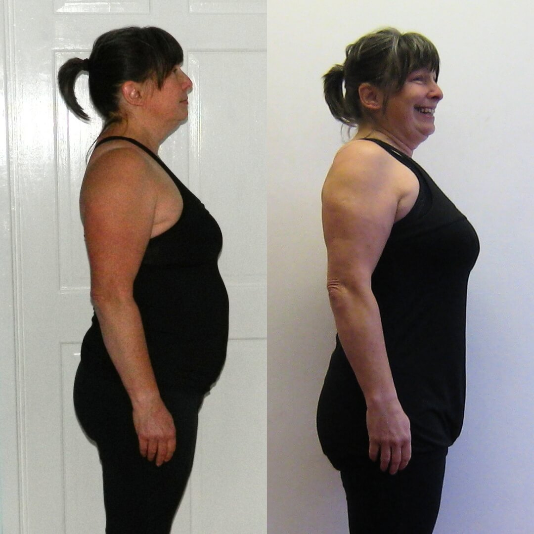 Fran before and after her 28-day transformation